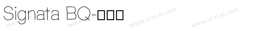 Signata BQ字体转换